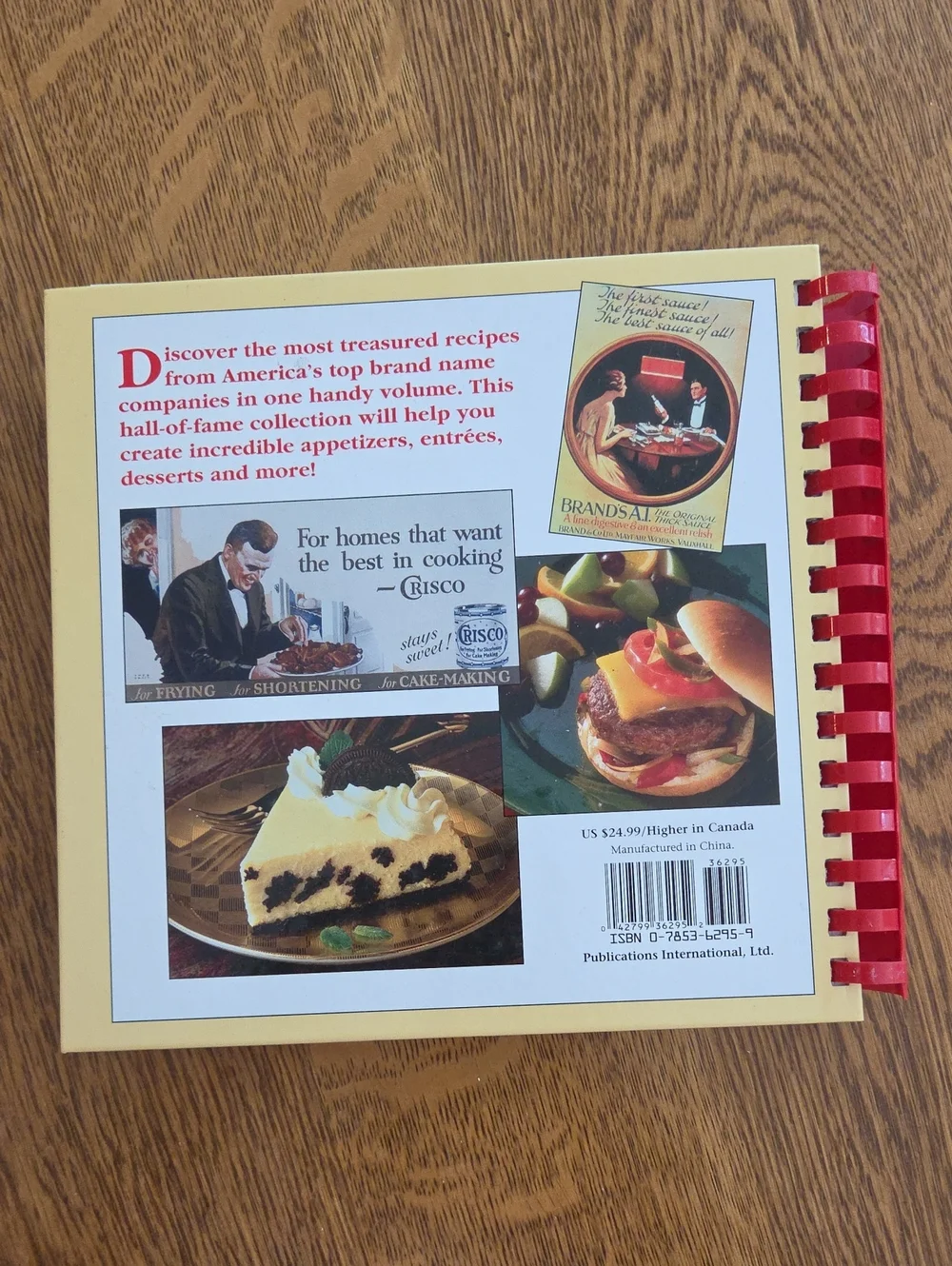 Favorite Brand Names Best-Loved Recipes Cookbook with Red Spiral